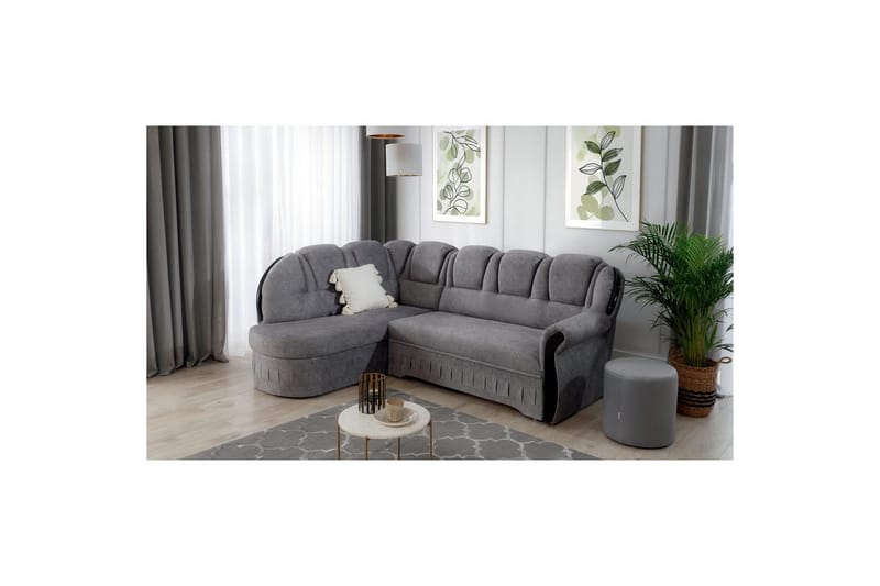Seksjon Eltap Lord 243x180x112 cm - Dora 21, Beige, Venstre - Møbler - Sofaer - Sovesofaer