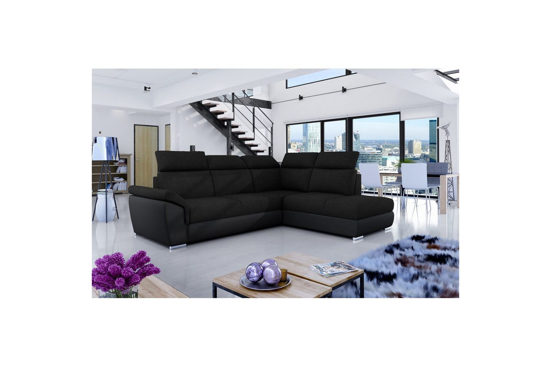 Seksjon Eltap Loreto 260x210x102 cm - Sawana 14, Soft 11, Høyre
