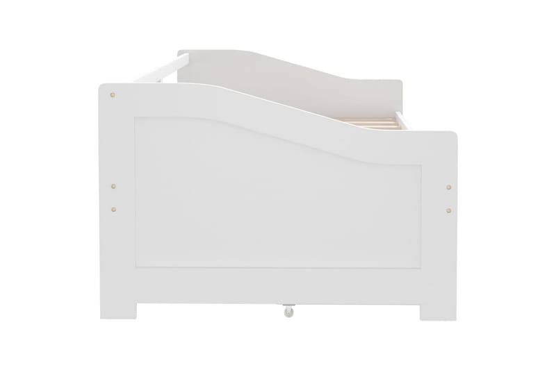 Sengeramme 3 seter med skuffer heltre furu 90x200 cm hvit - Hvit - Møbler - Sofaer - Dagsenger