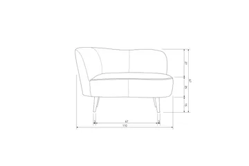 Serra Loungestol - Grön - Møbler - Sofaer - Fløyel sofaer