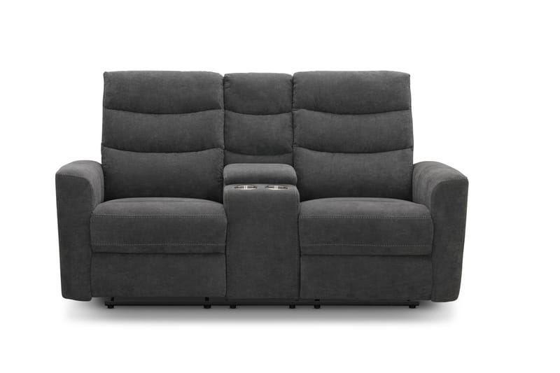 Shano Reclinersofa 2-seter Elektrisk - Grå - Møbler - Sofaer - Reclinersofaer - 2 seters kinosofa & reclinersofa