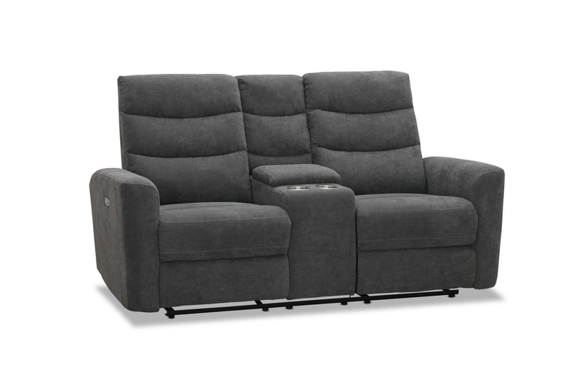 Shano Reclinersofa 2-seter Elektrisk - Grå - Møbler - Sofaer - Reclinersofaer - 2 seters kinosofa & reclinersofa