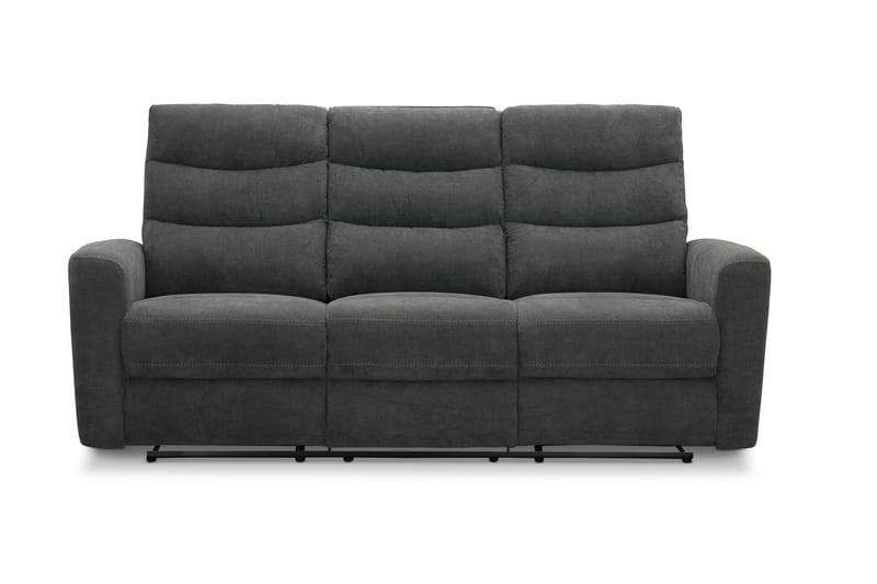 Shano Reclinersofa 3-seter Manuell - Grå - Møbler - Sofaer - Sofa 3 seter