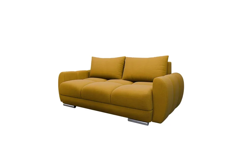 Simerly Sofa 3-seter i Plysj - Gul - Møbler - Sofaer - Sofa 3 seter