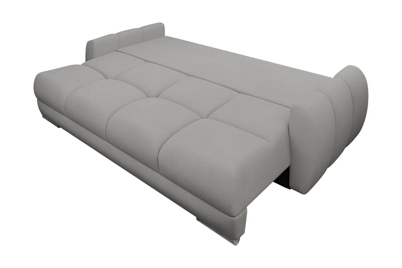 Simerly Sofa 3-seter i Plysj - Lysegrå - Møbler - Sofaer - Sofa 3 seter