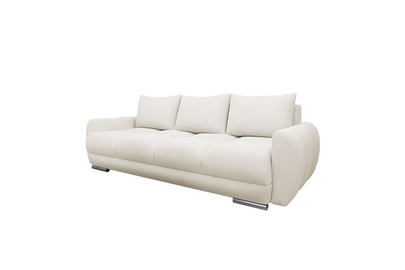 Simerly Sofa 3-seter i Plysj - Lysegrå - Møbler - Sofaer - Sofa 3 seter
