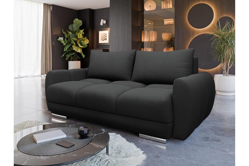 Simerly Sofa 3-seter - Svart - Møbler - Sofaer - Sofa 3 seter