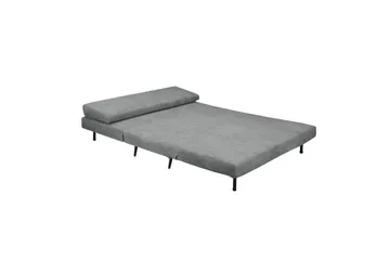 Sjeselong Mallory Antrasitt, Lin stoff/metall/tre - Antrasitt, Lin stoff/metall/tre - Møbler - Sofaer - Sovesofaer