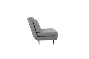 Sjeselong Mallory Antrasitt, Lin stoff/metall/tre - Antrasitt, Lin stoff/metall/tre - Møbler - Sofaer - Sovesofaer