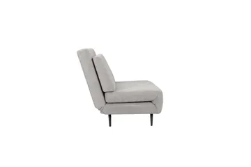 Sjeselong Mallory Lys grå, Lin stoff/metall/tre - Lys grå, Lin stoff/metall/tre - Møbler - Sofaer - Sovesofaer