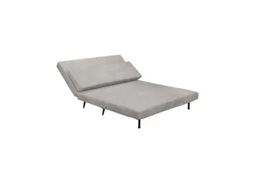 Sjeselong Mallory Lys grå, Lin stoff/metall/tre - Lys grå, Lin stoff/metall/tre - Møbler - Sofaer - Sovesofaer