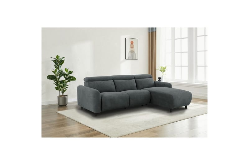 Skaane Reclinersofa 3-seter - Grå - Møbler - Sofaer - Reclinersofaer