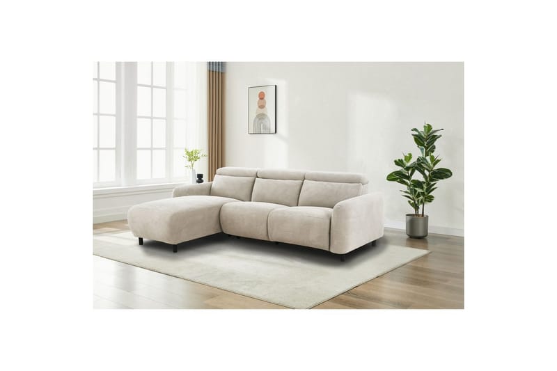 Skaane Reclinersofa 3-seter - Hvit - Møbler - Sofaer - Reclinersofaer