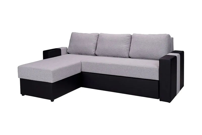 Aden Hjørnesofa Venstre, Grå/Svart