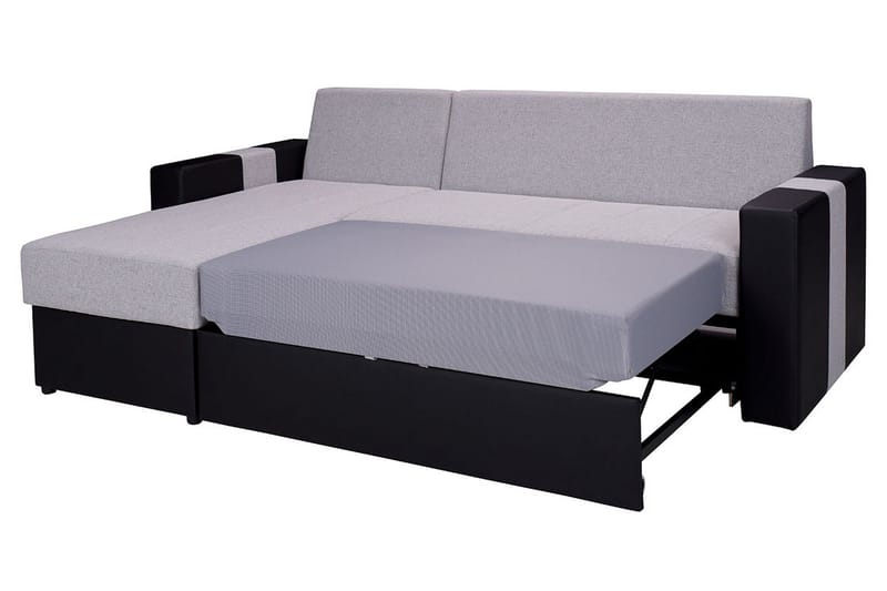 Aden Hjørnesofa Venstre - Grå/Svart - Møbler - Sofaer - Skinnsofaer