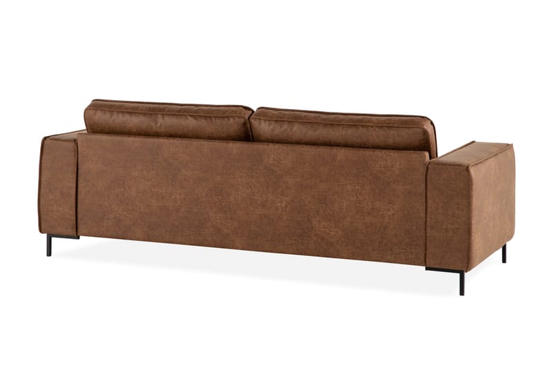 Akron 2,5-seter Sofa Bonded Lær - Brun - Møbler - Sofaer - Skinnsofaer