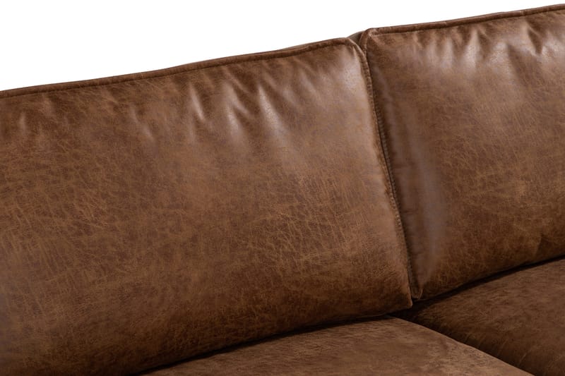 Akron 2,5-seter Sofa Bonded Lær - Brun - Møbler - Sofaer - Skinnsofaer