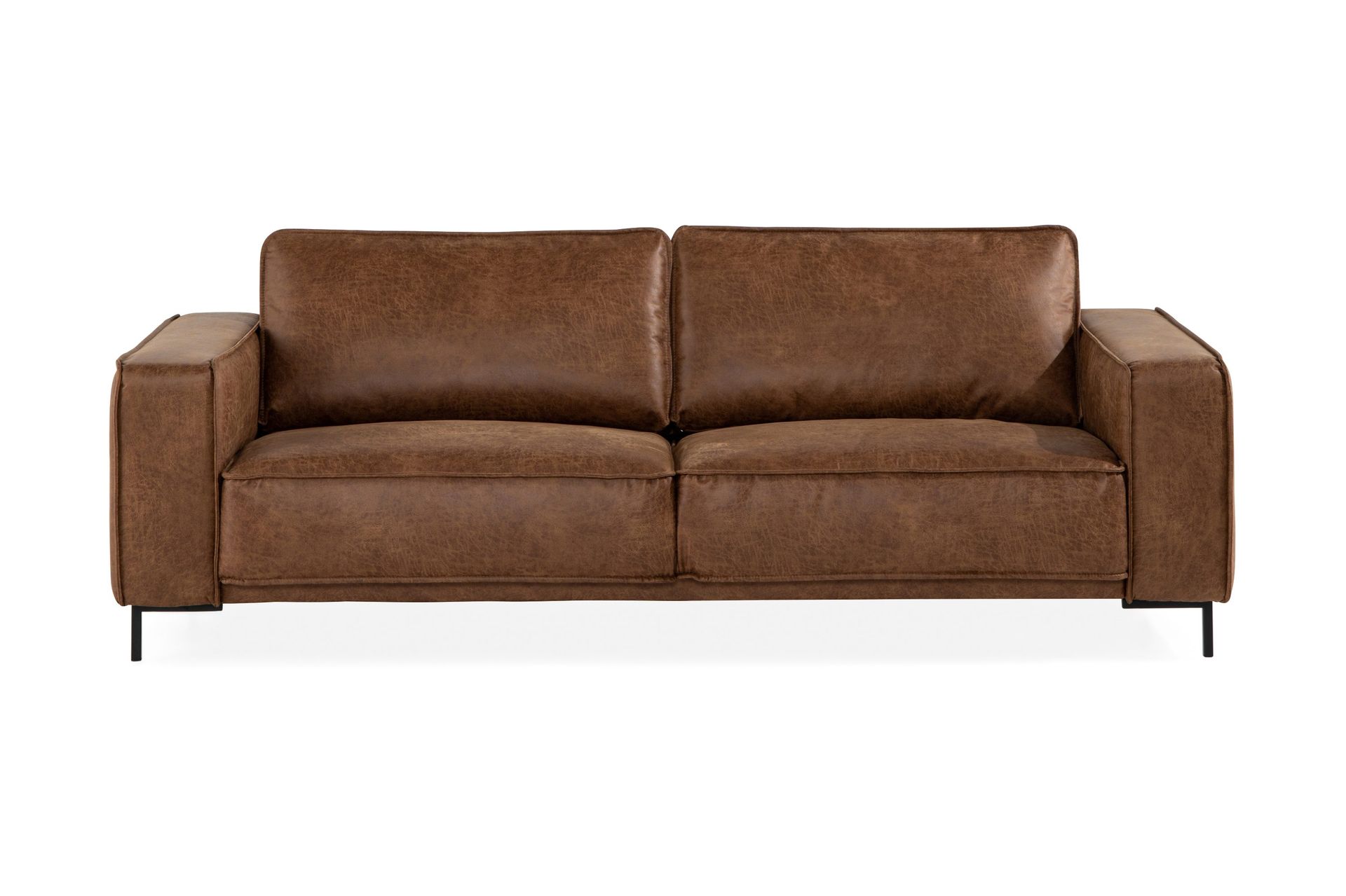 Akron 2,5-seter Sofa Bonded Lær - Brun