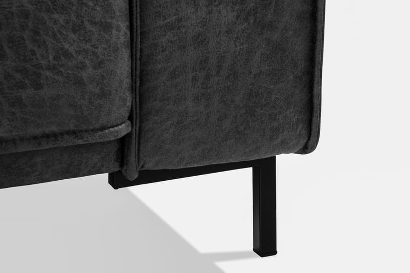 Akron 2,5-seter Sofa Bonded Lær - Mørkegrå - Møbler - Sofaer - Skinnsofaer