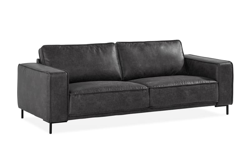 Akron 2,5-seter Sofa Bonded Lær - Mørkegrå - Skinnsofaer - 2 seter sofa