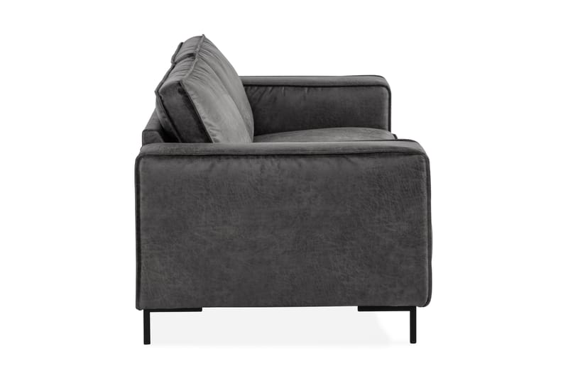 Akron 2,5-seter Sofa Bonded Lær - Mørkegrå - Skinnsofaer - 2 seter sofa