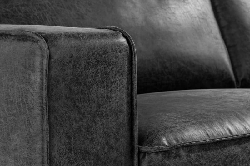 Akron 2,5-seter Sofa Bonded Lær - Mørkegrå - Møbler - Sofaer - Skinnsofaer