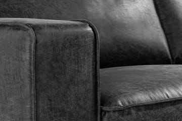Akron 2,5-seter Sofa Bonded Lær - Mørkegrå - Møbler - Sofaer - Skinnsofaer