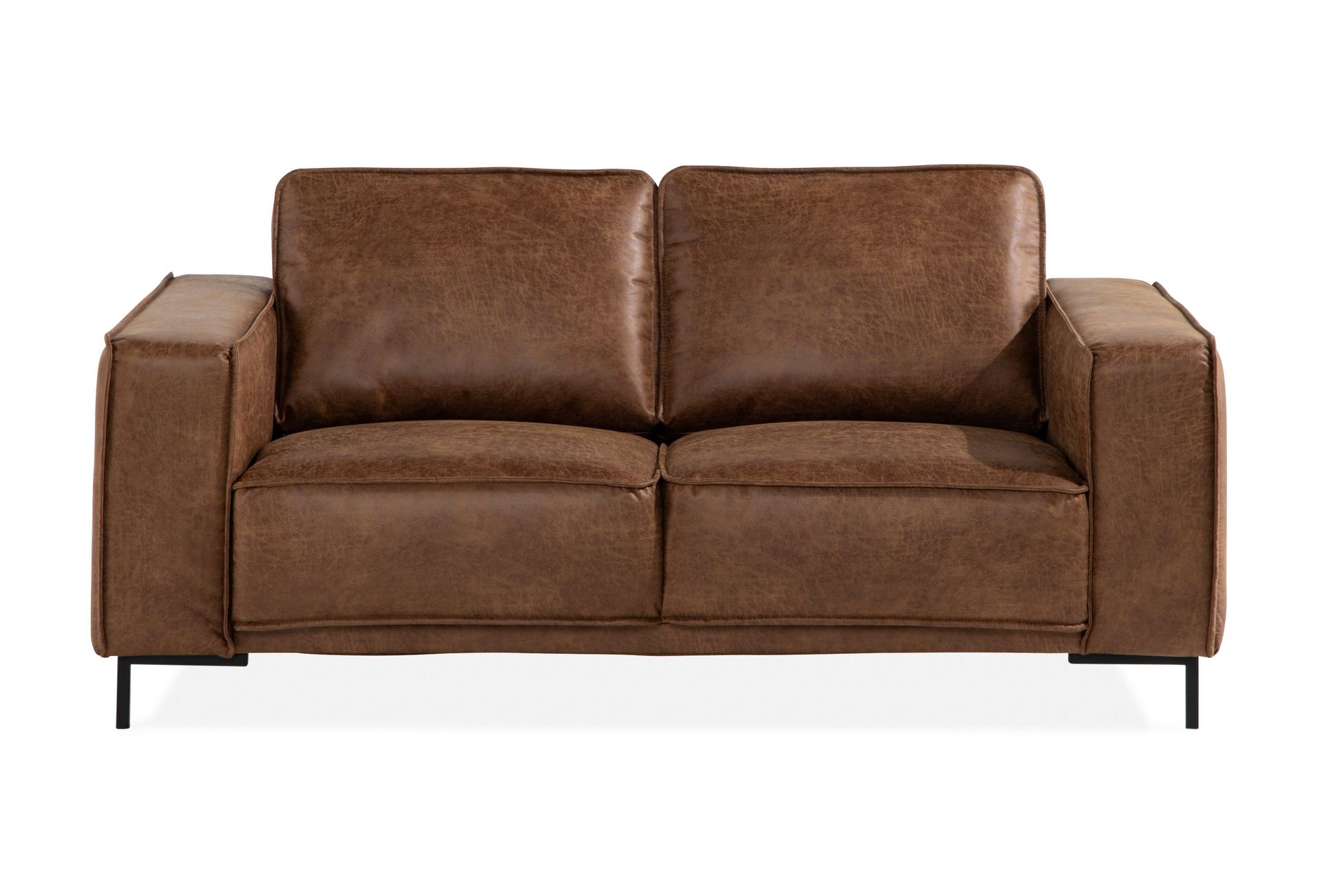 Akron 2-seter Sofa Bonded Lær - Brun