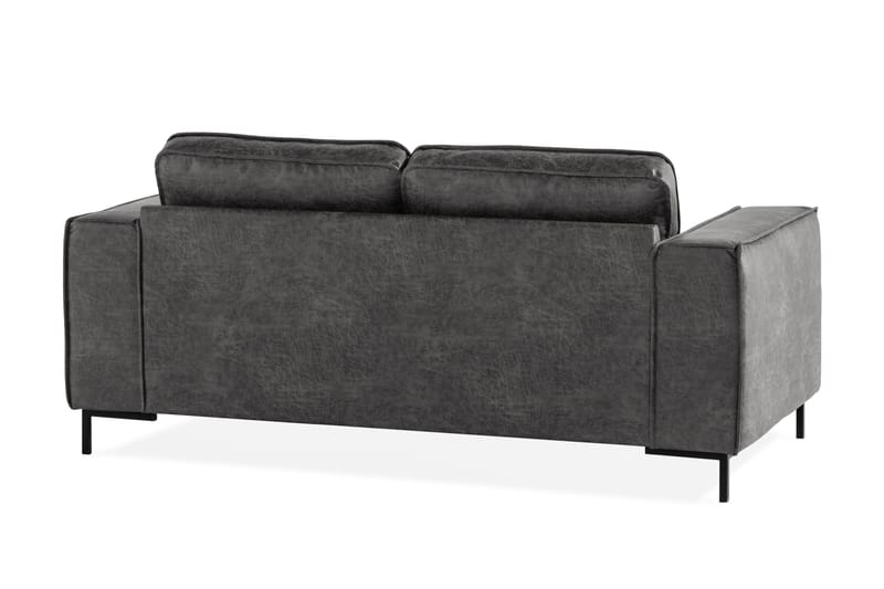 Akron 2-seter Sofa Bonded Lær - Mørkegrå - Møbler - Sofaer - Skinnsofaer