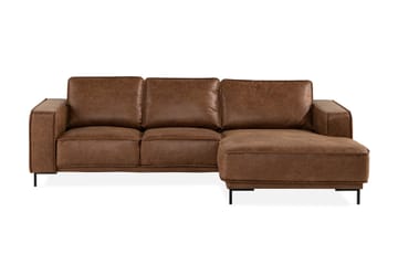 Akron 2-seter Sofa med Divan Høyre Bonded Lær