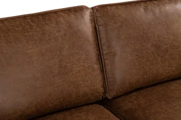 Akron 2-seter Sofa med Divan Venstre Bonded Lær - Brun - Møbler - Sofaer - Skinnsofaer