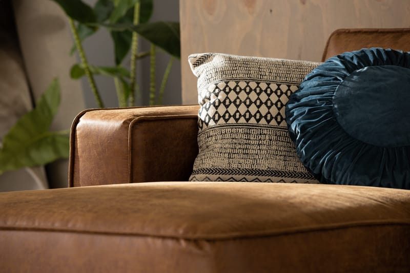 Akron 2-seter Sofa med Divan Venstre Bonded Lær - Brun - Møbler - Sofaer - Skinnsofaer