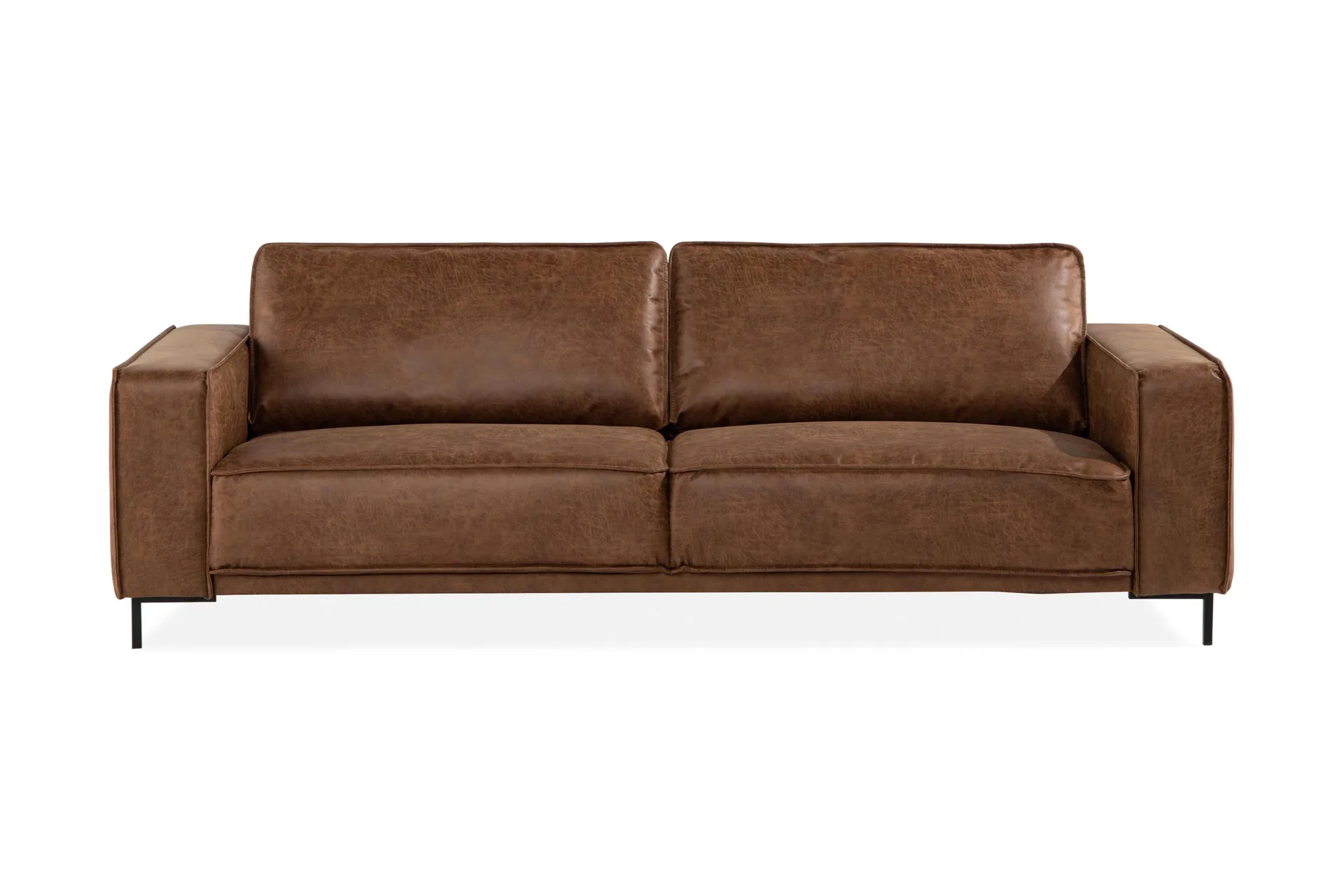 Akron 3-seter Sofa Bonded Lær - Brun
