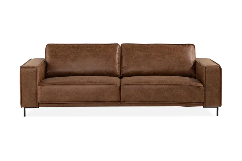 Akron 3-seter Sofa Bonded Lær, Brun