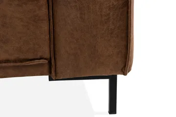 Akron 3-seter Sofa Bonded Lær - Brun - Møbler - Sofaer - Skinnsofaer
