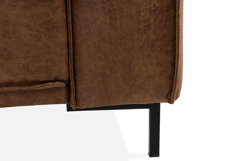 Akron 3-seter Sofa Bonded Lær - Brun - Møbler - Sofaer - Skinnsofaer