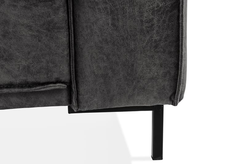 Akron 3-seter Sofa Bonded Lær - Mørkegrå - Møbler - Sofaer - Skinnsofaer