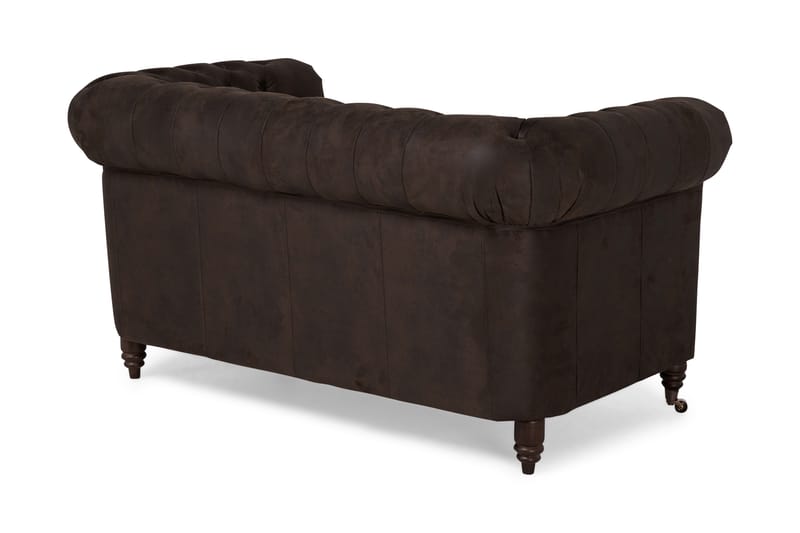 Chesterfield Deluxe 2-seters Sofa - Mørkebrun - Møbler - Sofaer - Skinnsofaer