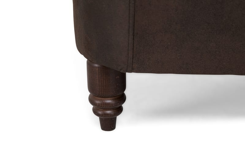 Chesterfield Deluxe 2-seters Sofa - Mørkebrun - Møbler - Sofaer - Skinnsofaer