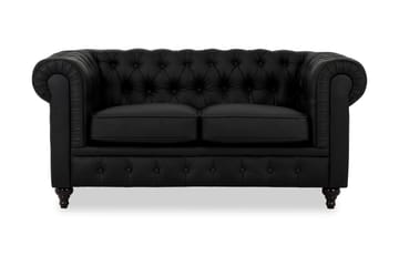 Chesterfield Lyx 2-seters Sofa Kunstlær