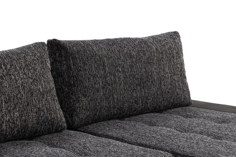 Cillo U-sovesofa Vendbar Kunstlær - Svart/Mørkegrå - Møbler - Sofaer - Skinnsofaer