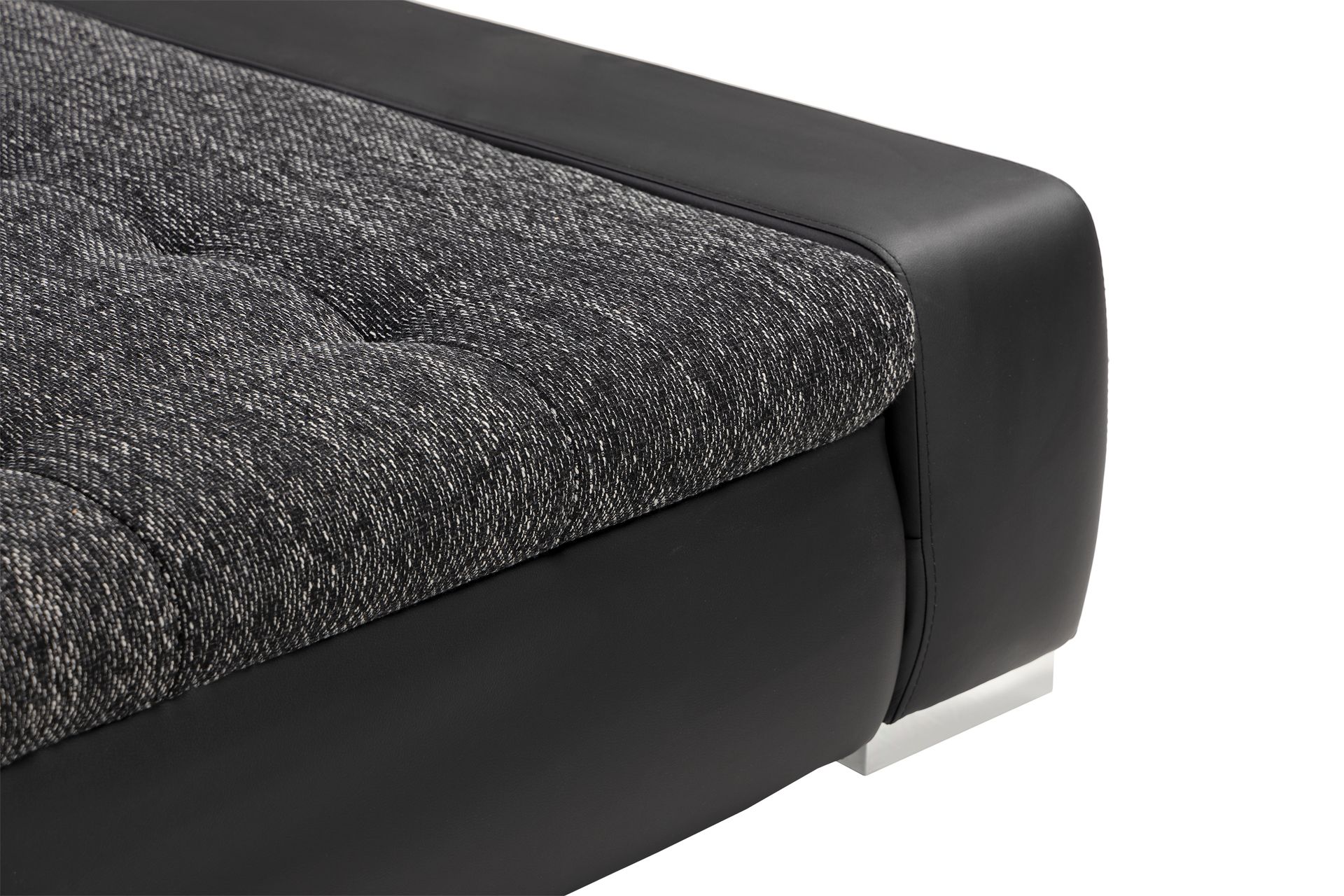Cillo U-sovesofa Vendbar Kunstlær - Svart/Mørkegrå - Møbler - Sofaer - Skinnsofaer