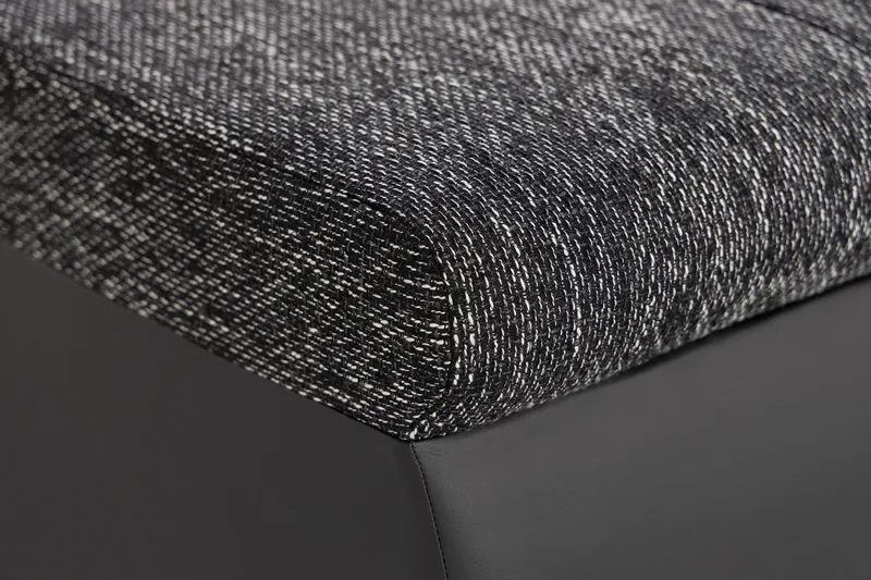 Cillo U-sovesofa Vendbar Kunstlær - Svart/Mørkegrå - Møbler - Sofaer - Skinnsofaer