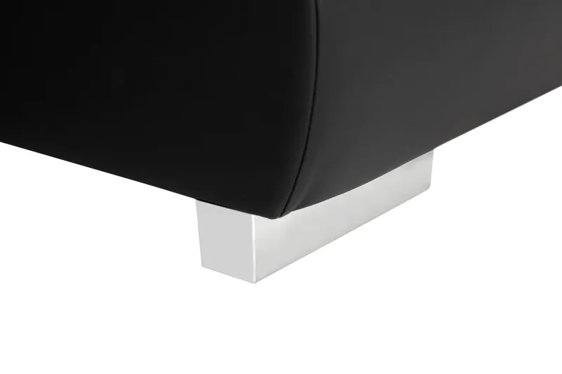 Cillo U-sovesofa Vendbar Kunstlær - Svart/Mørkegrå - Møbler - Sofaer - Skinnsofaer