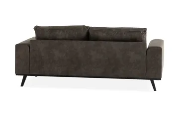 Copenhagen 2-seters Sofa i Kunstlær - Mørk grå - Møbler - Sofaer - Skinnsofaer