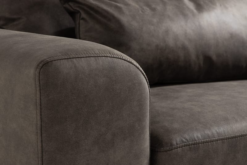 Copenhagen 2-seters Sofa i Kunstlær - Mørk grå - Møbler - Sofaer - Skinnsofaer