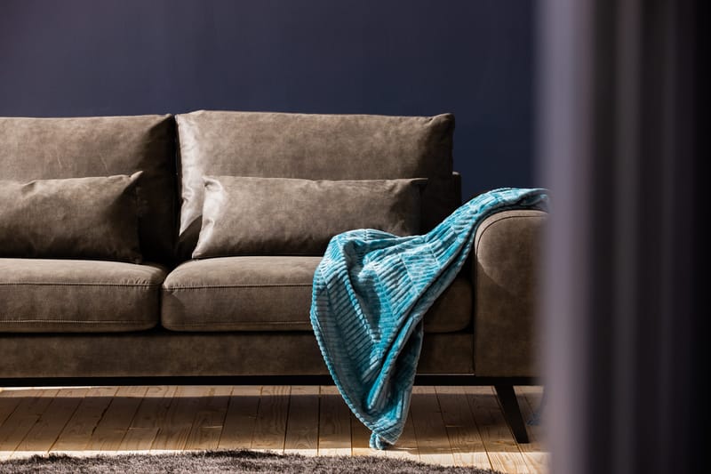 Copenhagen 2-seters Sofa i Kunstlær - Mørk grå - Møbler - Sofaer - Skinnsofaer