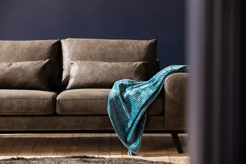 Copenhagen 2-seters Sofa i Kunstlær - Mørk grå - Møbler - Sofaer - Skinnsofaer