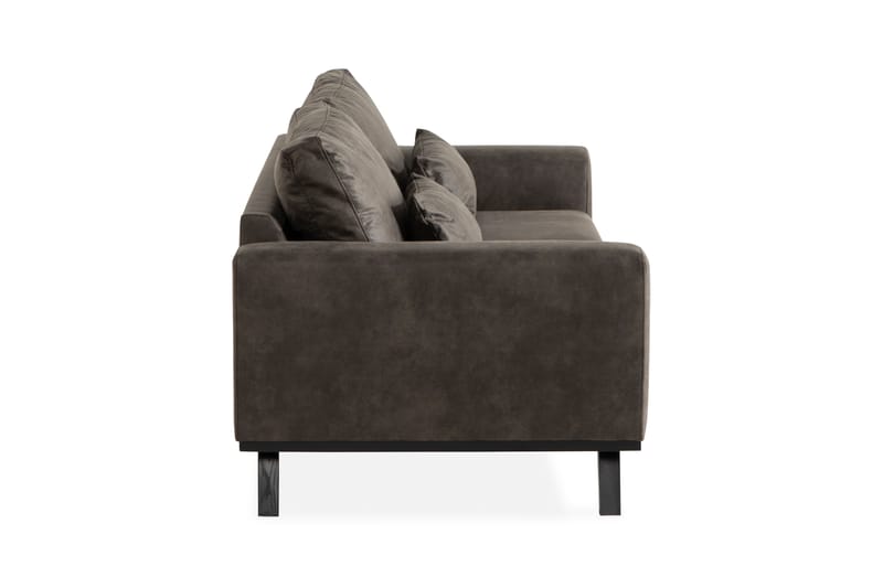Copenhagen 3-seters Sofa i Kunstlær - Mørk grå - Møbler - Sofaer - Skinnsofaer