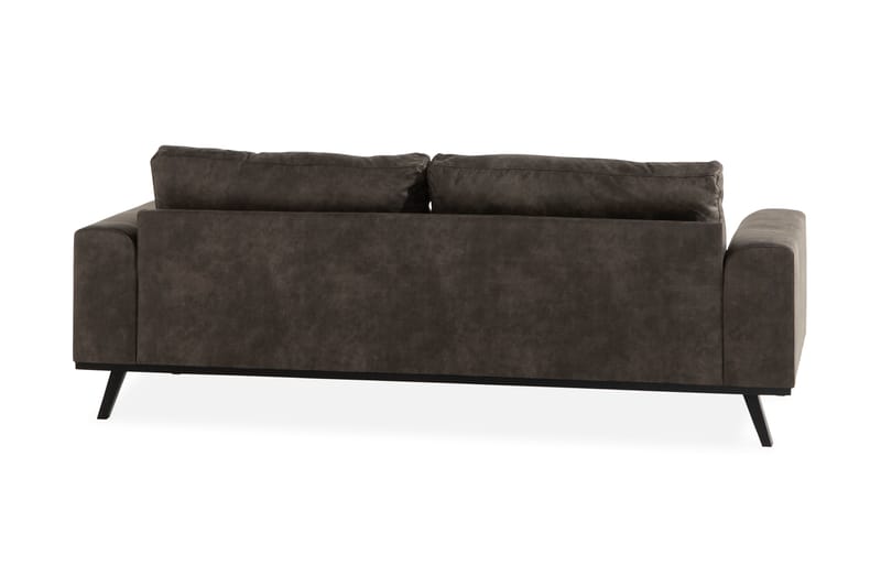 Copenhagen 3-seters Sofa i Kunstlær - Mørk grå - Møbler - Sofaer - Skinnsofaer